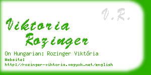 viktoria rozinger business card